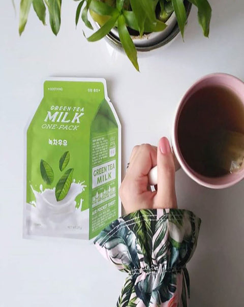 Masca calmanta cu ceai verde Milky, A'Pieu, 21 g