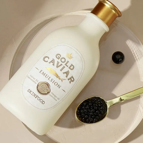 Emulsie cu caviar si aur pentru piele uscata si imbatranita, SkinFood, 145 ml