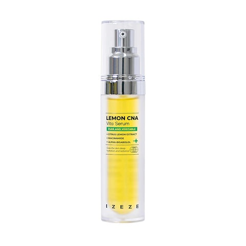 Ser revitalizant pentru ingrijirea pielii cu Vitamina C si extract de Lamaie, Niacinamide si Alpha-Bisabolol, Lemon CNA, IZEZE, 30 ml