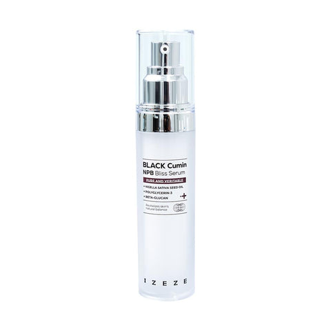 Ser revitalizant pentru ingrijirea pielii cu ulei de Chimen Negru, Niacinamide si Centella Asiatica, Black Cumin NPB, IZEZE, 30 ml