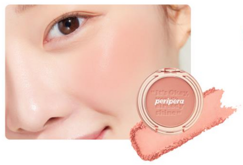 Fard de obraz, Pure Blushed Sunshine Cheek, Milktea Coral, Peripera, 4.2 g