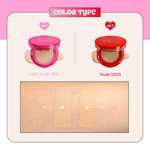 Fond de ten hidratant tip Cushion cu SPF 50, Pudra Love Me #23, IZEZE, 14 g