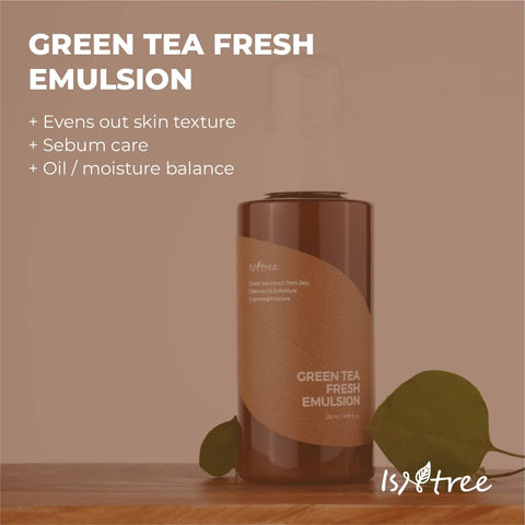 Emulsie de fata cu Ceai Verde, Isntree, 120 ml