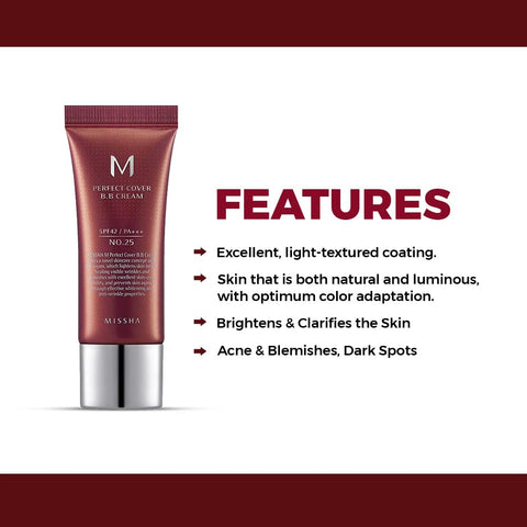 Crema BB SPF42/PA+++ (No.25/Warm Beige), MISSHA , 20ml