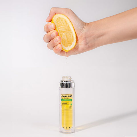 Ser revitalizant pentru ingrijirea pielii cu Vitamina C si extract de Lamaie, Niacinamide si Alpha-Bisabolol, Lemon CNA, IZEZE, 30 ml