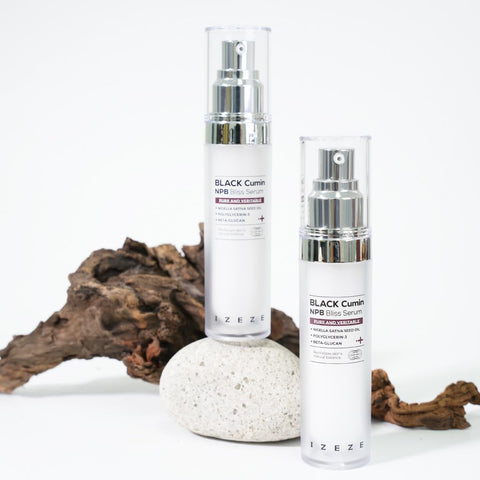 Ser revitalizant pentru ingrijirea pielii cu ulei de Chimen Negru, Niacinamide si Centella Asiatica, Black Cumin NPB, IZEZE, 30 ml