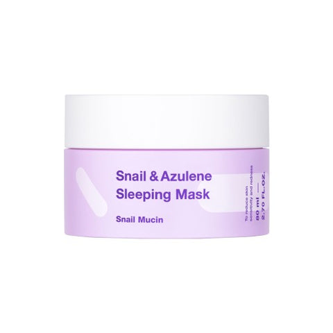 Masca de noapte pentru ten sensibil cu mucina de melc si azulena Snail & Azulene, TIA'M, 80 ml