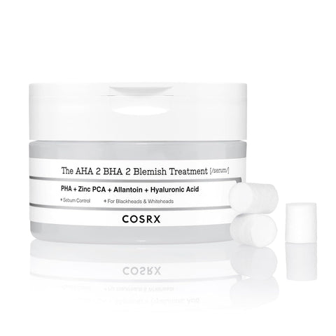 Ser de fata cu acizi AHA 2 BHA 2 Blemish Treatment, Cosrx, 50 ml + 30 cotton balls