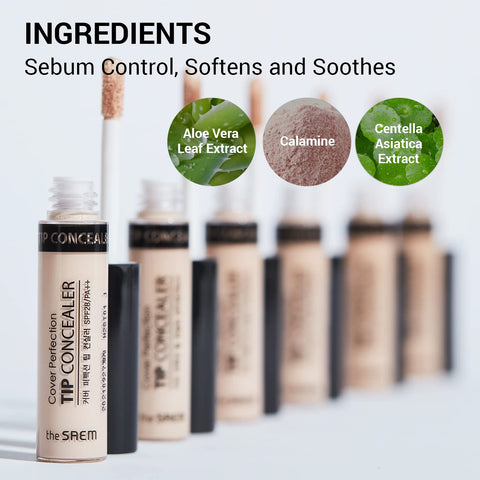 Concealer Cover Perfection Tip Concealer, ICE BEIGE, The SAEM, 6.5 g