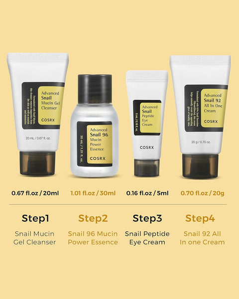 Kit de calatorie cu extract de Melc, COSRX