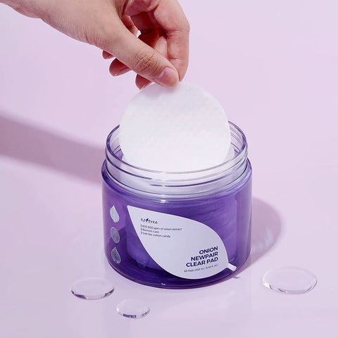 Dischete cu extract de ceapa pentru ten, Isntree, 60 buc