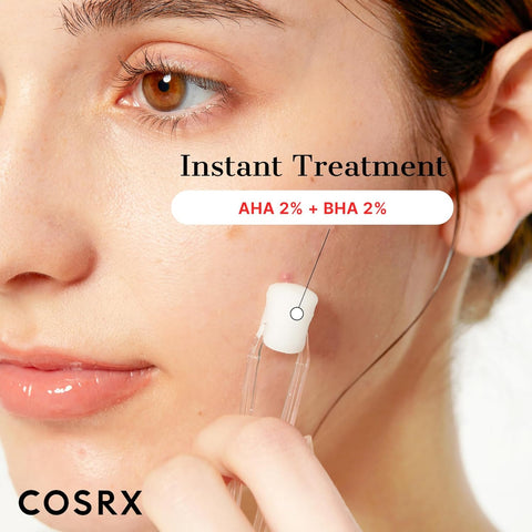 Ser de fata cu acizi AHA 2 BHA 2 Blemish Treatment, Cosrx, 50 ml + 30 cotton balls