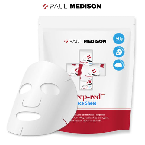 Masti de fata tip servetel 50 buc, Deep RED Face Sheet, Paul Medison