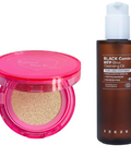 Pachet Pudra Love Me Cushion #21, IZEZE, 14 g + Ulei de curatare Black Cumin NTP, IZEZE, 200 ml