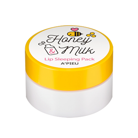 Masca hidratanta buze Honey & Milk Lip Sleeping Pack, A'Pieu, 6.7 g