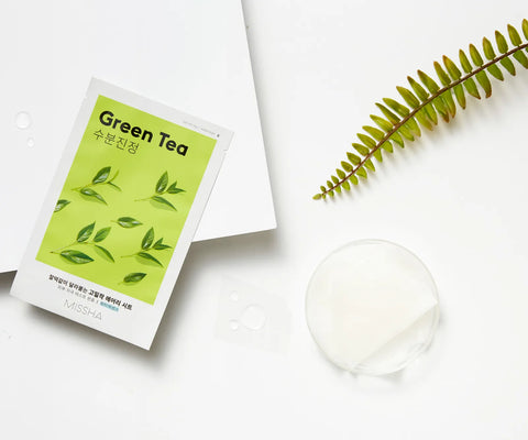 Masca cu extract de ceai verde pentru ten uscat, Missha, 19g