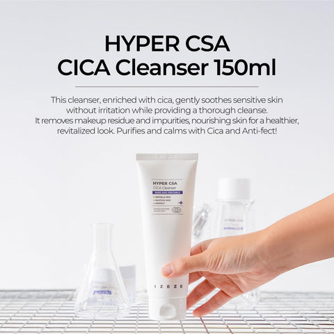 Gel de curatare calmant si regenerant cu Centella Asiatica, Acid Salicilic si ingredientul brevetat Antifect, Hyper CSA Cica, IZEZE, 150 ml