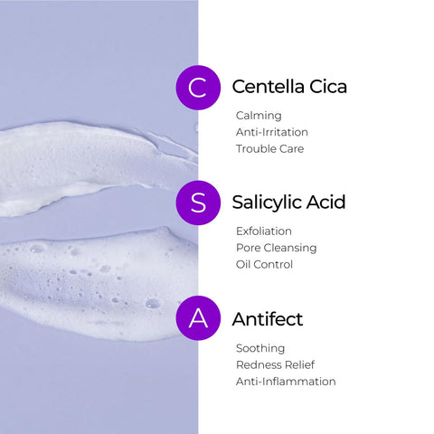 Gel de curatare calmant si regenerant cu Centella Asiatica, Acid Salicilic si ingredientul brevetat Antifect, Hyper CSA Cica, IZEZE, 150 ml