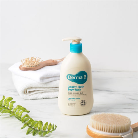 Gel de duș cremos Creamy Touch Body Wash, Derma:B, 400 ml