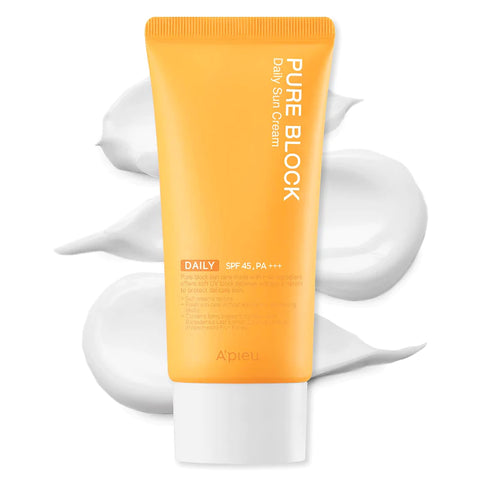 Crema solară Pure Block SPF 45, A'pieu, 50 ml