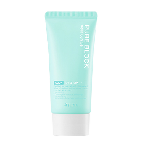 Gel cu protecție solară Pure Block Aqua, SPF 50, A'Pieu, 50 ml