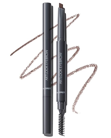 Creion pentru sprancene, Saemmul Artlook, Grey Brown, The Saem, 0.2 grame