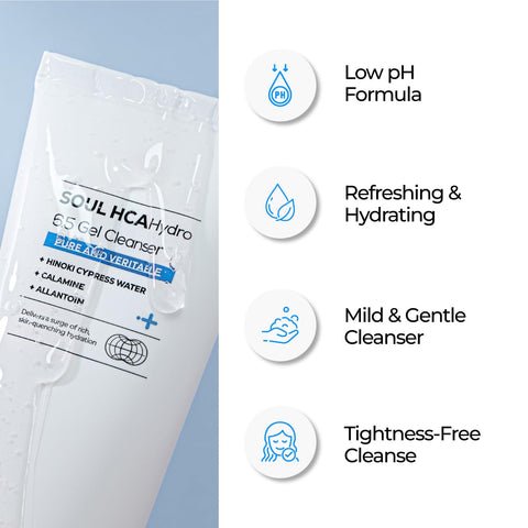 Gel de curatare regenerant si hidratant cu 8 straturi de Acid Hialuronic si Apa de Chiparos, Soul HCA Hydro, IZEZE, 150 ml