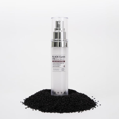 Ser revitalizant pentru ingrijirea pielii cu ulei de Chimen Negru, Niacinamide si Centella Asiatica, Black Cumin NPB, IZEZE, 30 ml