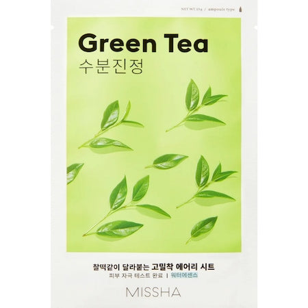Masca cu extract de ceai verde pentru ten uscat, Missha, 19g