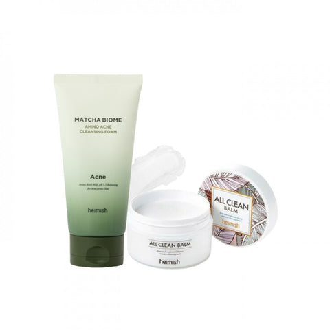 Pachet cu ceai verde si acid salicilic, All clean balm, Heimish