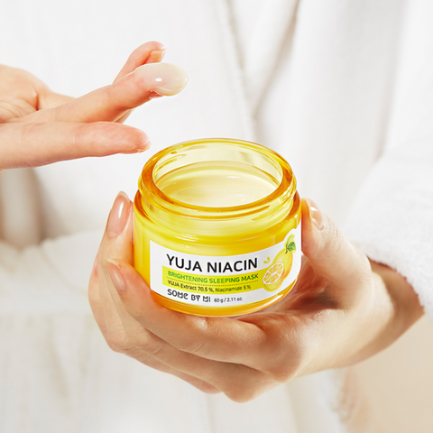 Masca de noapte Yuja Niacin 30 Days Miracle Brightening Sleeping Mask, Some By Mi, 60g