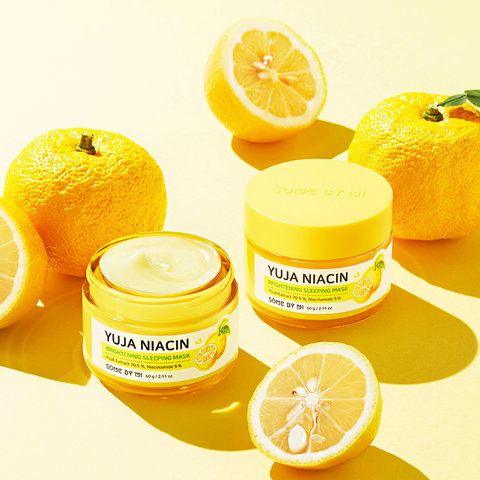 Masca de noapte Yuja Niacin 30 Days Miracle Brightening Sleeping Mask, Some By Mi, 60g