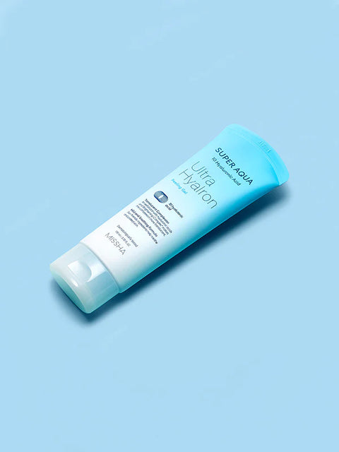 Gel exfoliant calmant complex, Super Aqua cu acid Hialuronic, Missha, 100 ml
