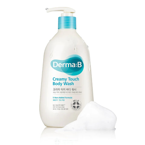 Gel de duș Creamy Touch Body Wash, Derma:B, 400 ml