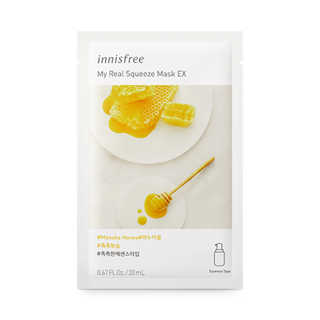 Masca faciala, My Real Squeeze Mask Manuka Honey (Miere), Innisfree, 20 ml