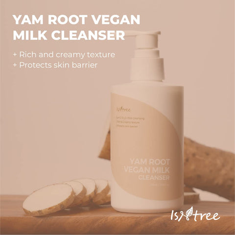 Lapte demachiant cu radacina de igname Yam Root Vegan Milk Cleanser, Isntree, 220 ml