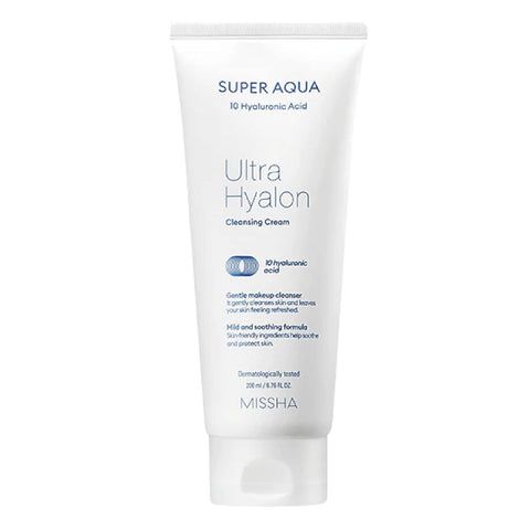 Crema de curatare pentru ten cu acid hialuronic, Missha Super Aqua 10, 200ml