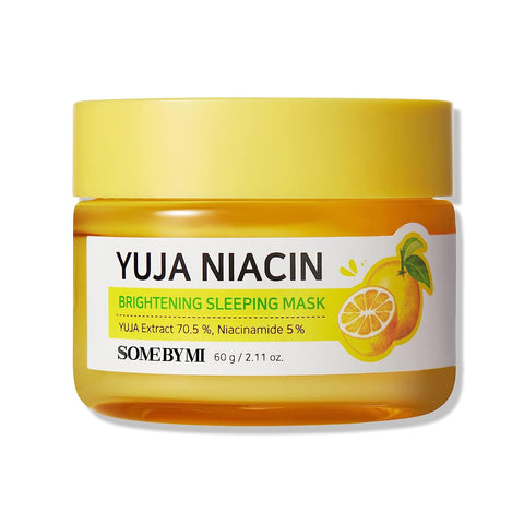 Masca de noapte Yuja Niacin 30 Days Miracle Brightening Sleeping Mask, Some By Mi,  60g