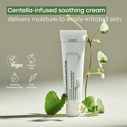 Crema de fata pentru regenerare cu centella asiatica, Unscented Centella, Purito, 50 ml