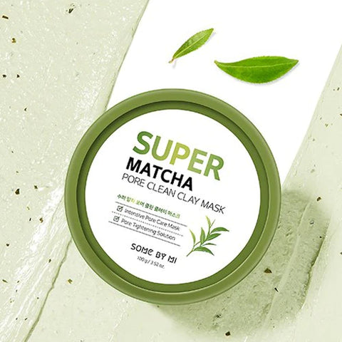 Masca de fata cu argila Super Matcha Pore Clean Clay Mask, Some by mi, 100 g