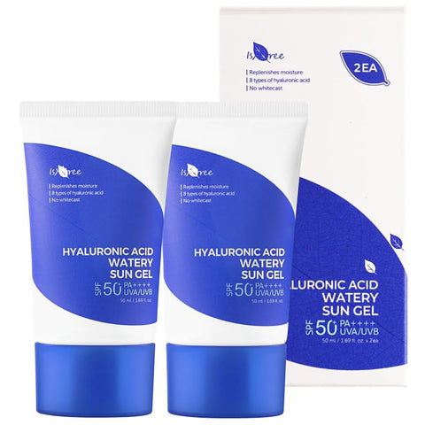 Set 2 geluri Acid Hialuronic cu SPF50+ PA++++ , Isntree, 2x50ml