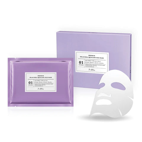 Set 4 Masti hidratante cu efect iluminator (Mătase cu Squalană+Carbune+Water Glow+Brightening Mask), Dr. Althea