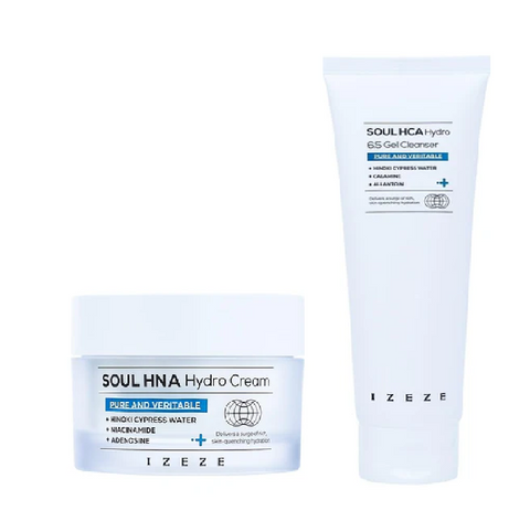 Pachet Crema Soul HNA Hydro, IZEZE, 50 ml + Gel de curatare Soul HCA Hydro, IZEZE, 150 ml