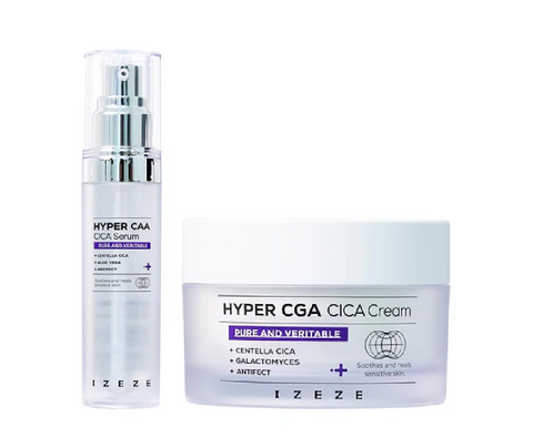 Pachet Crema Hyper CGA Cica, IZEZE, 50 ml + Ser Hyper CAA Cica, IZEZE, 30 ml