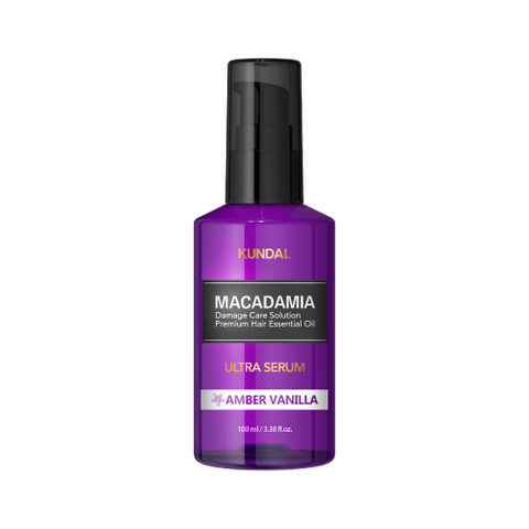 Serum Ultra Reparator pentru Par Deteriorat cu ulei de macadamia Amber Vanilla, Kundal, 100ml