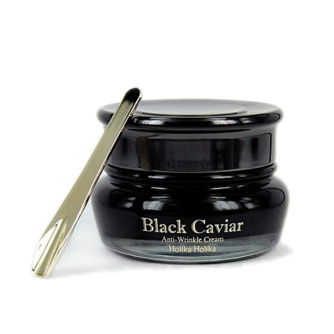 Crema de fata, Black Caviar Anti-Wrinkle, Holika Holika, 50 ml