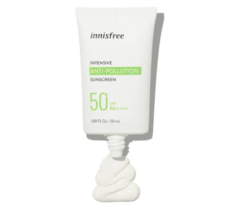 Crema cu protectie solara intensiva anti-poluare, Innisfree, SPF 50+ PA++++, 50 ml