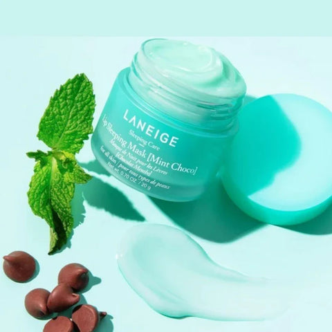 Masca de noapte pentru buze cu menta si ciocolata, Laneige, 20g