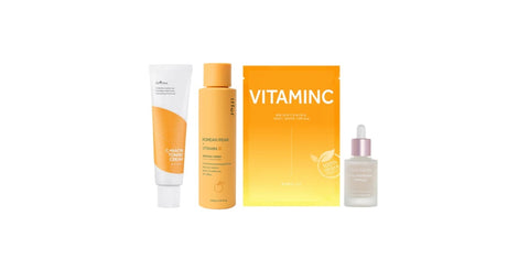 Pachet pentru ten luminos cu Vitamina C (Crema 50 ml + Toner 150 ml + Ser 30 ml + Masca Vegana)