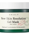 Masca de fata AXIS-Y New Skin Resolution Gel Mask calmanta pentru luminozitate cu Heartleaf si 2% Niacinamida 100ml